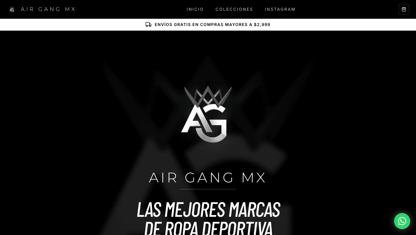 Air Gang — website hecho por APX Studio